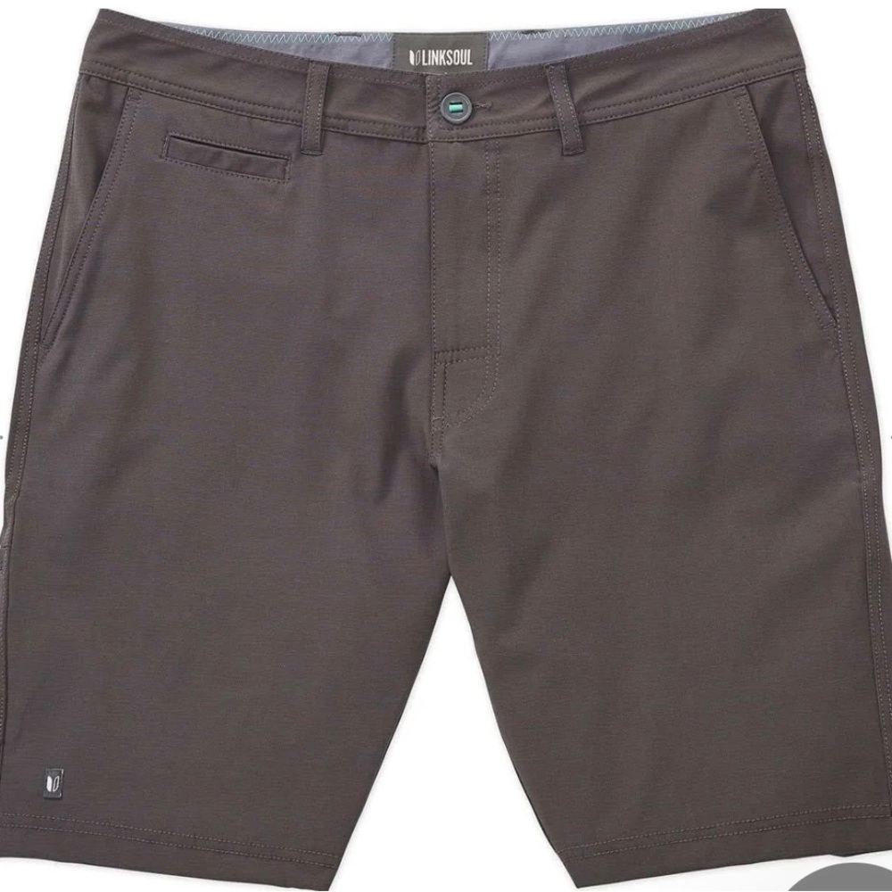 NWT LINKSOUL Boardwalker Shorts, BLK/Dark Grey, 38